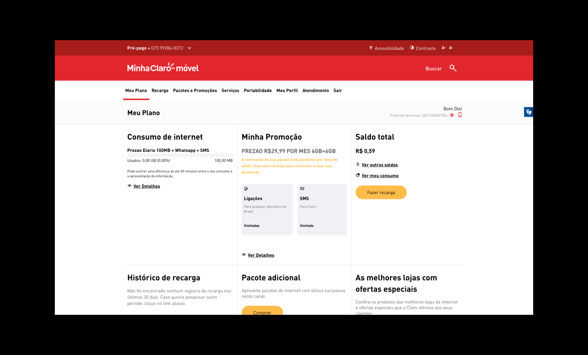 Perfis, testes e iniciativas