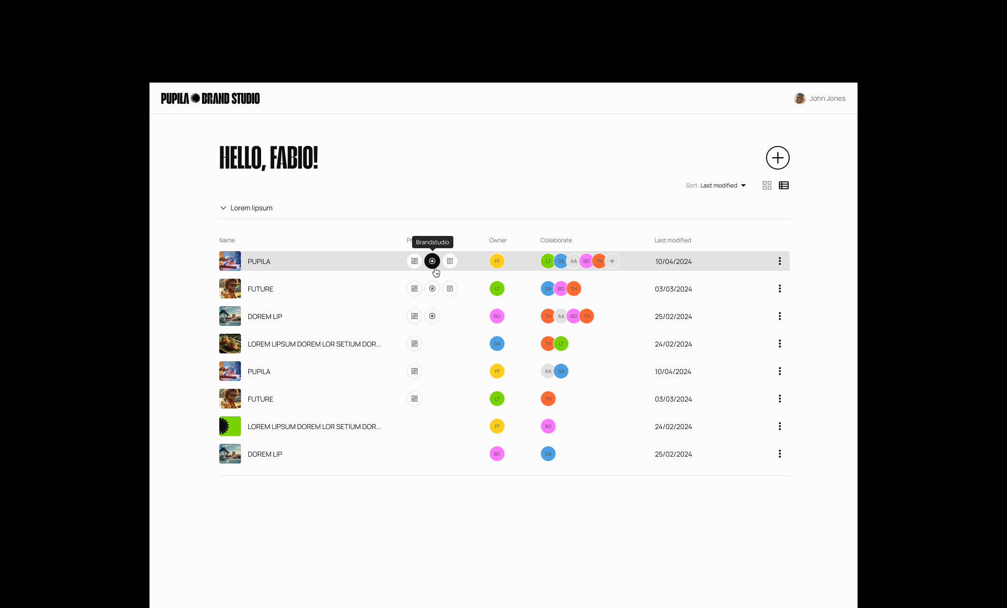 Iniciativas e evolução